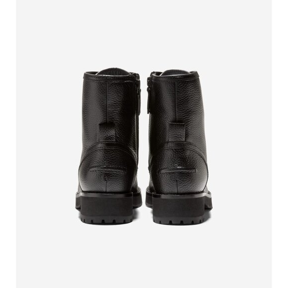 🆕 COLE HAAN Lyndon Ankle Moto Combat Waterproof Boot 7.5 Black - Picture 5 of 11